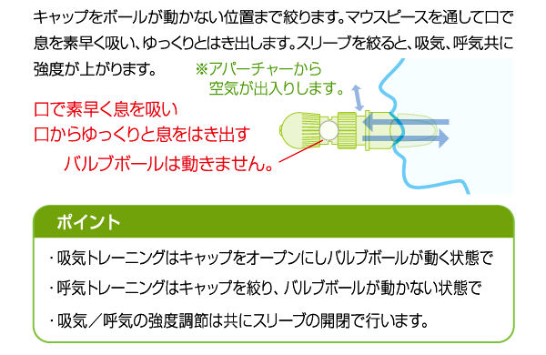 取扱説明書-トレーニング基本動作